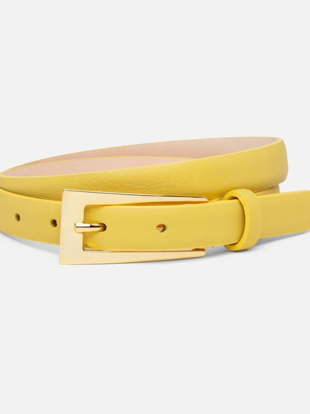 AUREUM Canary Yellow Mini No.10 Belt Leather Belt